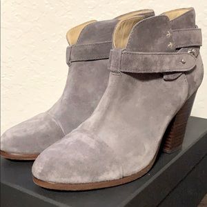 Rag & Bone grey suede booties